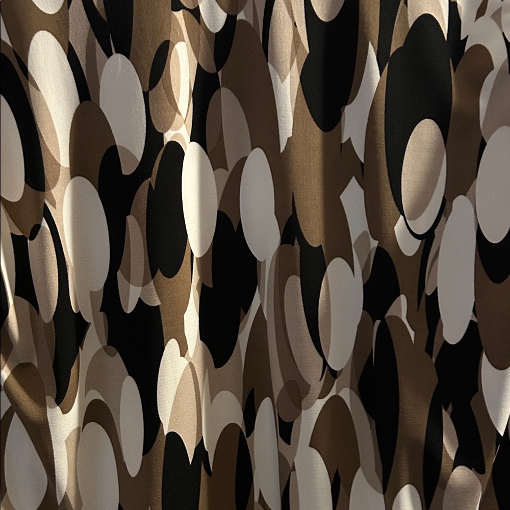 Ellen Tracy Brown And White Patterned Cardigan - image 7